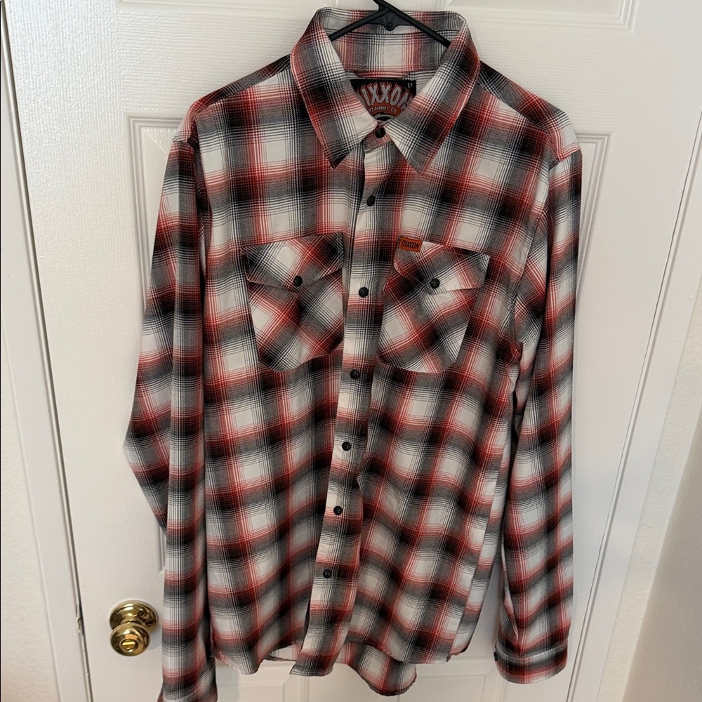 DIXXON orange and black flannel LargeTall (the Eagle)